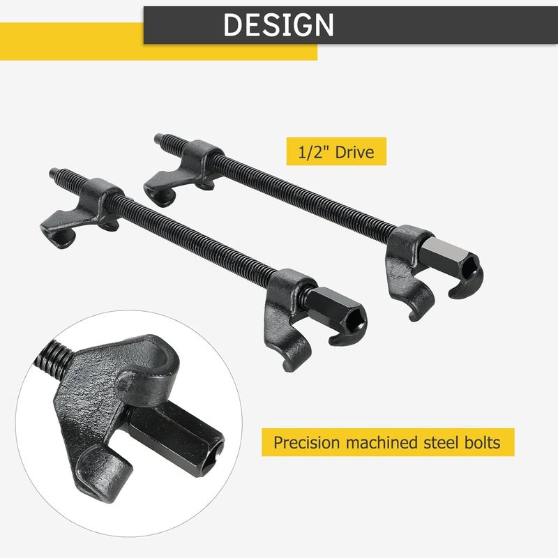 Acymner 14" Coil Spring Compressor Strut Remover Installer Tool | 2PCS Heavy Duty Auto Suspension Compression Remover Installer Tool Kit - Image 4